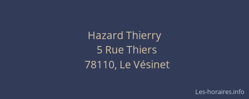 Hazard Thierry