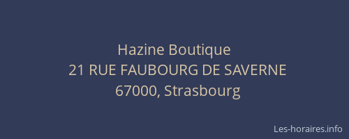 Hazine Boutique