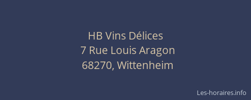 HB Vins D&eacute;lices