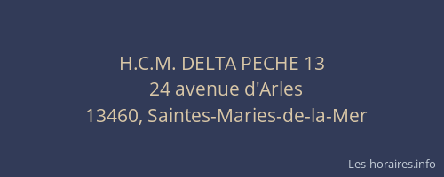 H.C.M. DELTA PECHE 13