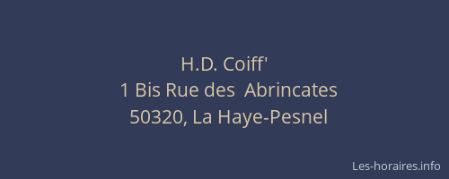 H.D. Coiff'