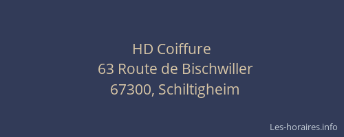 HD Coiffure