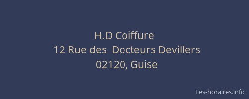 H.D Coiffure