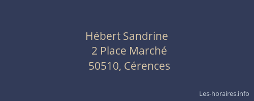 H&eacute;bert Sandrine