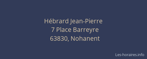 H&eacute;brard Jean-Pierre