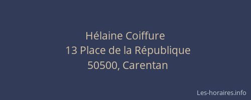 H&eacute;laine Coiffure