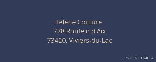 H&eacute;l&egrave;ne Coiffure