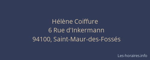 H&eacute;l&egrave;ne Coiffure
