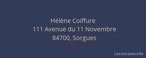 H&eacute;l&egrave;ne Coiffure