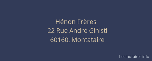 Hénon Frères