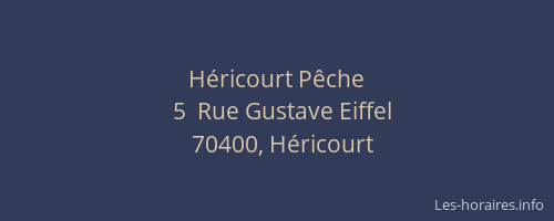 H&eacute;ricourt P&ecirc;che