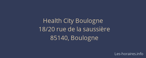 Health City Boulogne