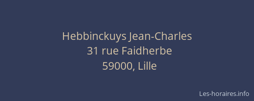 Hebbinckuys Jean-Charles