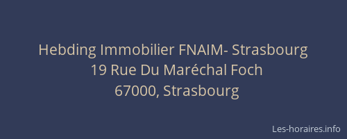 Hebding Immobilier FNAIM- Strasbourg