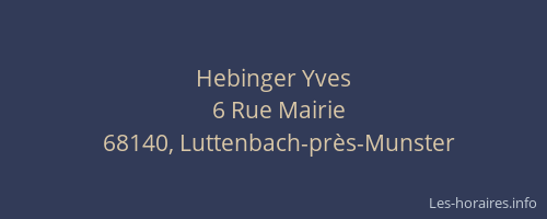Hebinger Yves