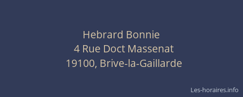 Hebrard Bonnie