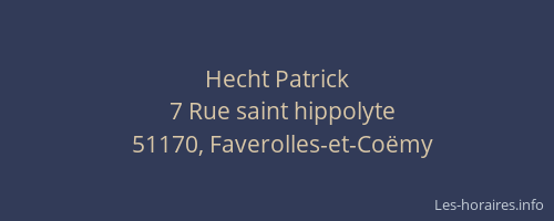 Hecht Patrick