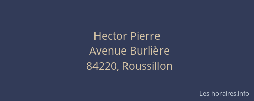 Hector Pierre