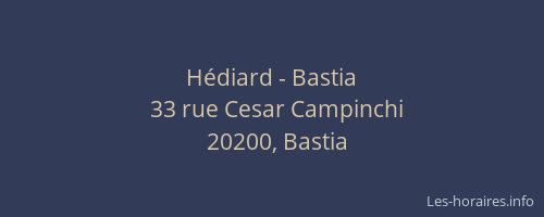 Hédiard - Bastia