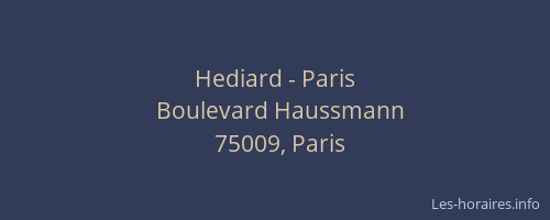 Hediard - Paris