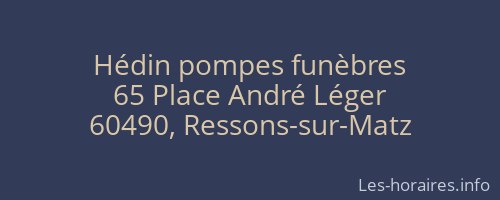 Hédin pompes funèbres