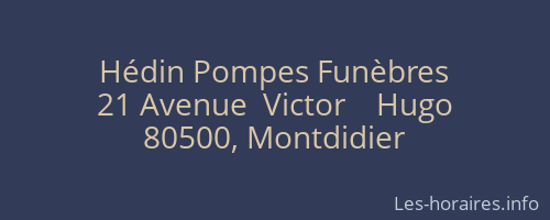 Hédin Pompes Funèbres