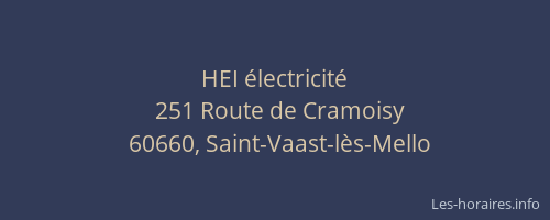 HEI &eacute;lectricit&eacute;