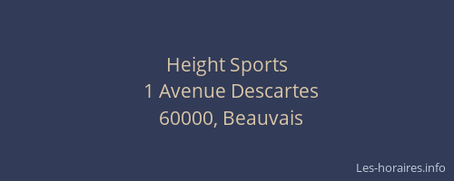 Height Sports