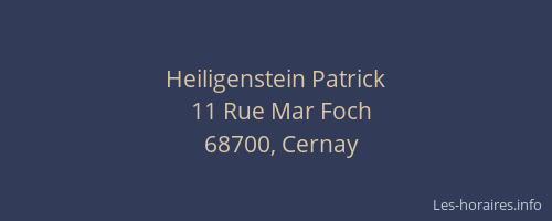 Heiligenstein Patrick