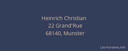 Heinrich Christian