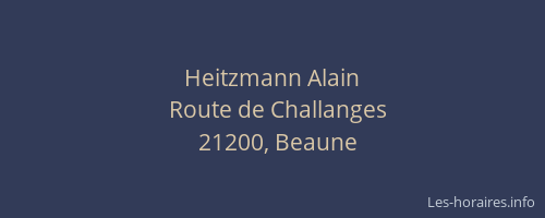 Heitzmann Alain