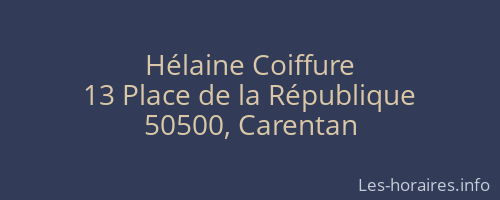 Hélaine Coiffure