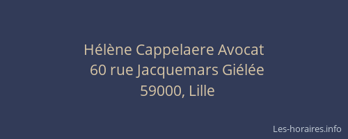 Hélène Cappelaere Avocat