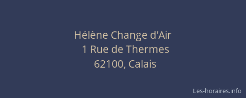 Hélène Change d'Air