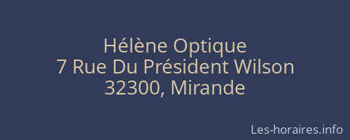 Hélène Optique