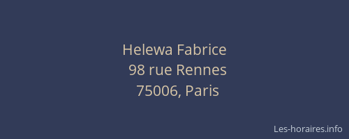 Helewa Fabrice