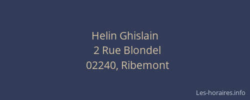 Helin Ghislain