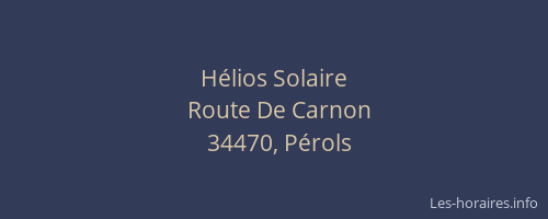 Hélios Solaire