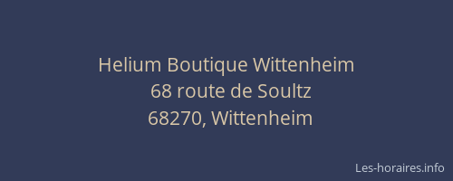 Helium Boutique Wittenheim
