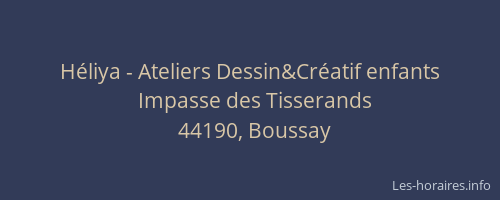 Héliya - Ateliers Dessin&Créatif enfants