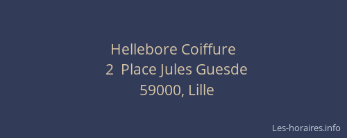 Hellebore Coiffure