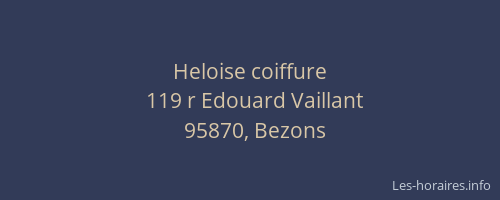 Heloise coiffure