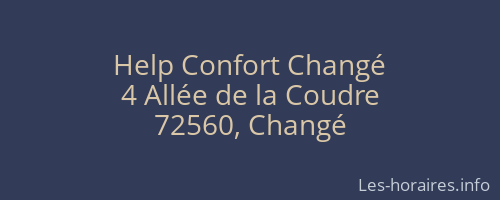 Help Confort Changé