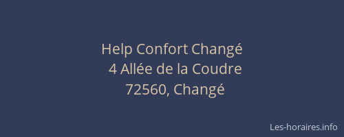 Help Confort Changé