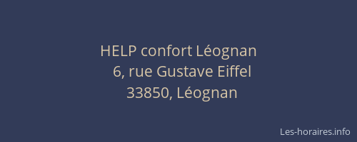 HELP confort L&eacute;ognan