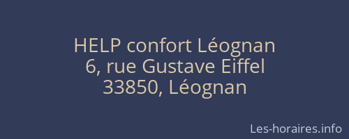 HELP confort Léognan