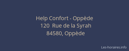 Help Confort - Opp&egrave;de