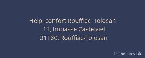 Help  confort Rouffiac  Tolosan