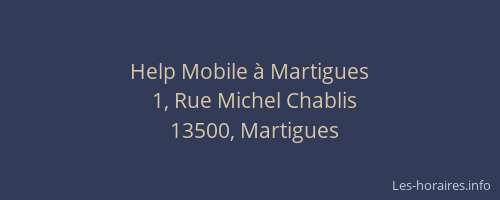 Help Mobile à Martigues