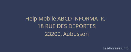 Help Mobile ABCD INFORMATIC